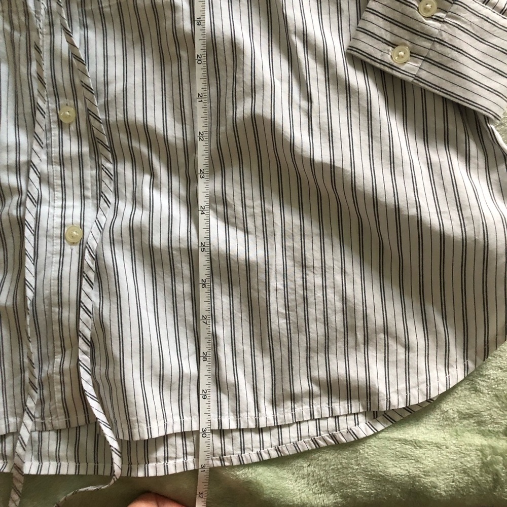 Loft Cotton & Modal Button Up Long Sleeve Tunic Blouse - Picture 11 of 11